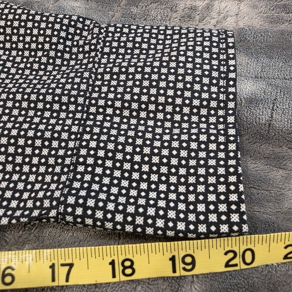 English Laundry Shirt Mens Large Geometric Black‎ White Pattern Long Sleeve - Picture 7 of 9
